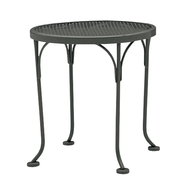 Woodard Briarwood Round Occasional Wrought Iron Side Table & Reviews